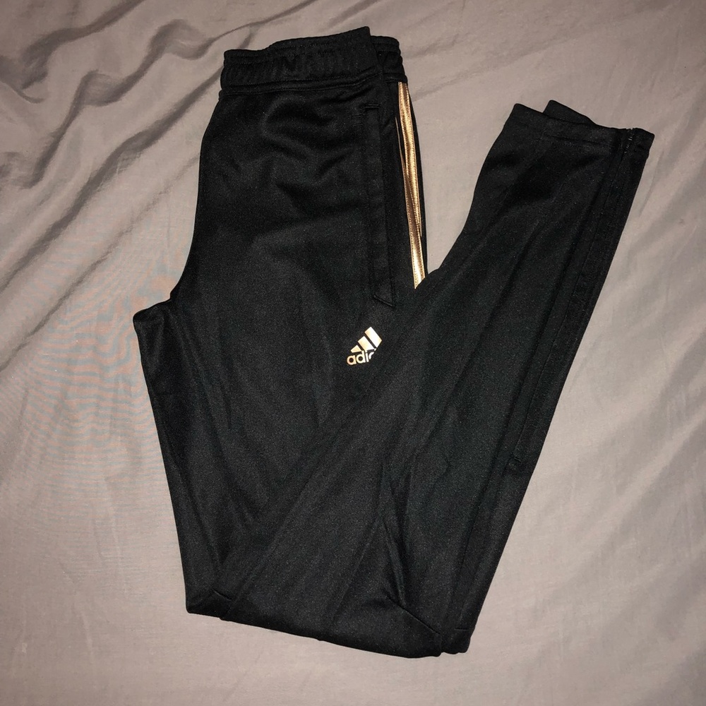 Black addida pants